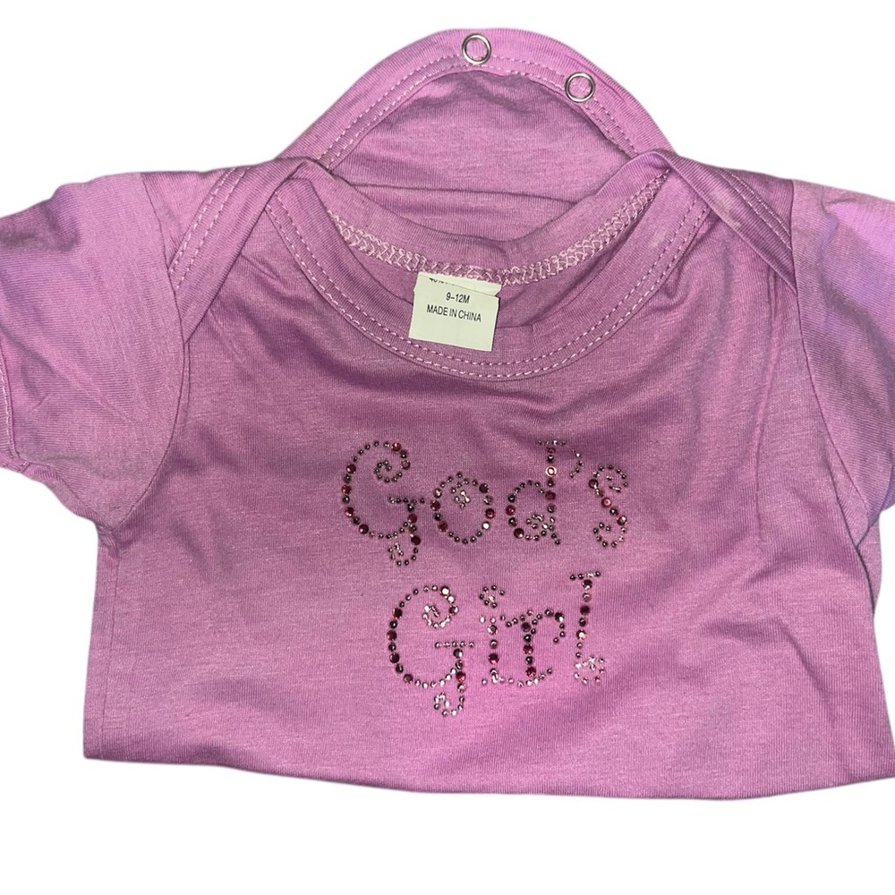 Lot of 4 Baby Onesie with Precious phrases and scripture